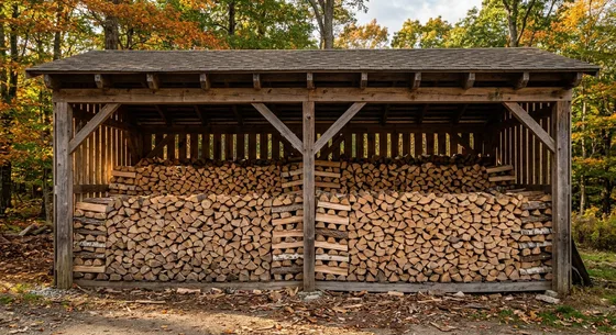 Укладка дров в Полушкине, улица Кооперативная, 33